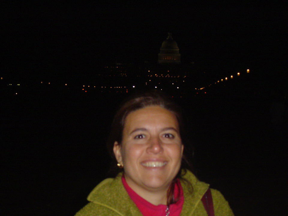 Cristina on the National Mall