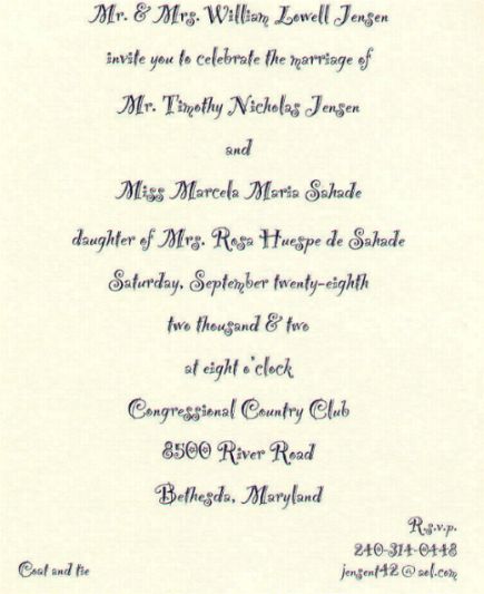 Marcela & Tim's Wedding Sep 2002